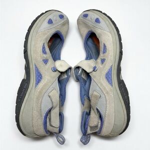 Merrell Gray and Blue Women's Slip-On Trail Sandals
